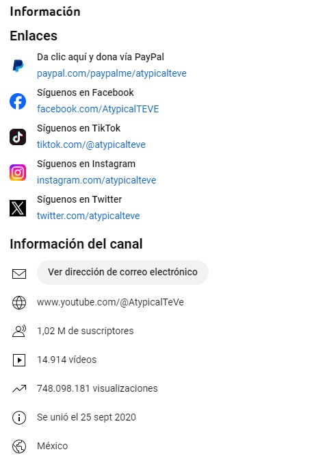 Información de Atypical TV 