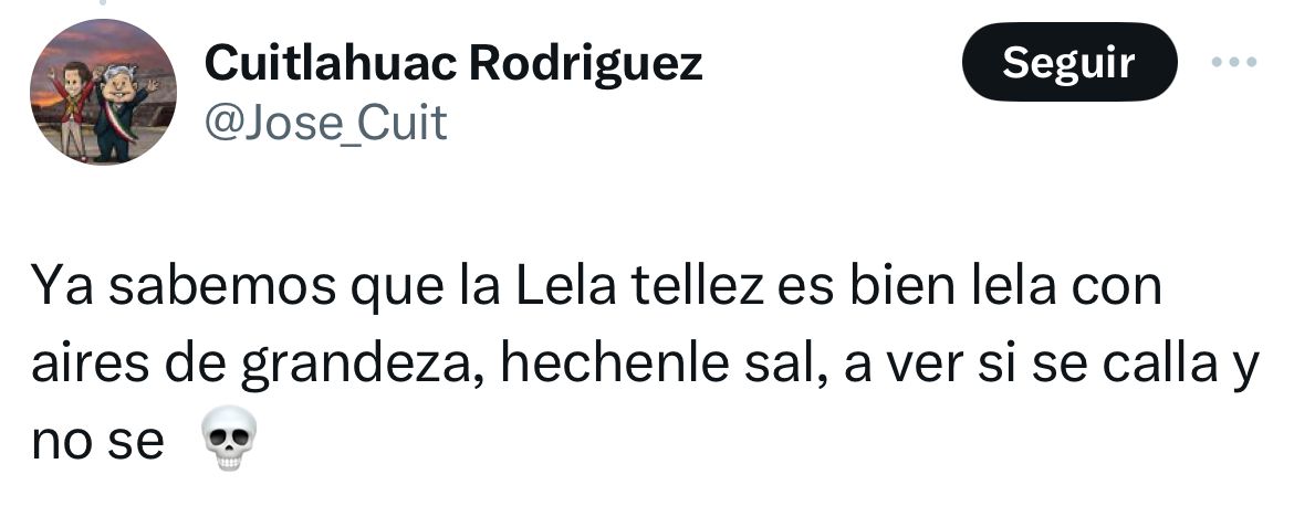 Lilly Téllez es lela