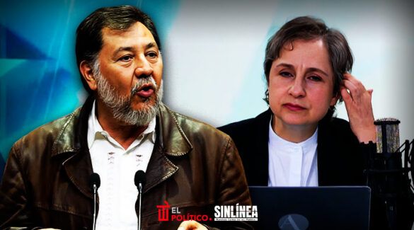 Noroña pone en su lugar a Carmen Aristegui en pleno programa