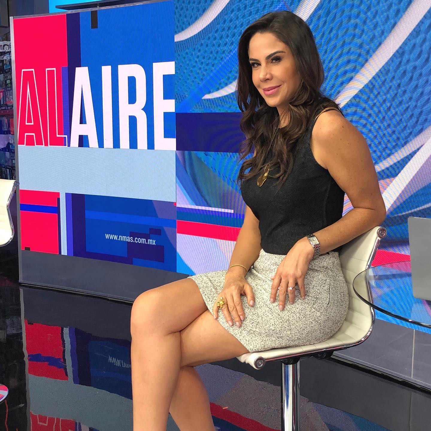 Paola Rojas en noticieros