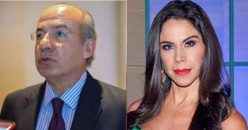 Paola Rojas y Felipe Calderón