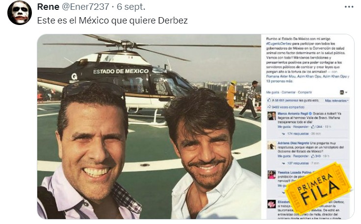 Recuerdan privilegios de Eugenio Derbez en gobiernos pasados