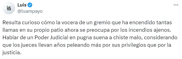 vocera de trabajadores del Poder Judicial 