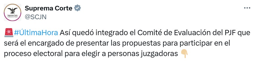 Comité de Evaluación SCJN