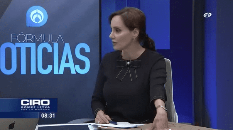 Corren a Lilly Téllez del programa de Ciro Gómez Leyva