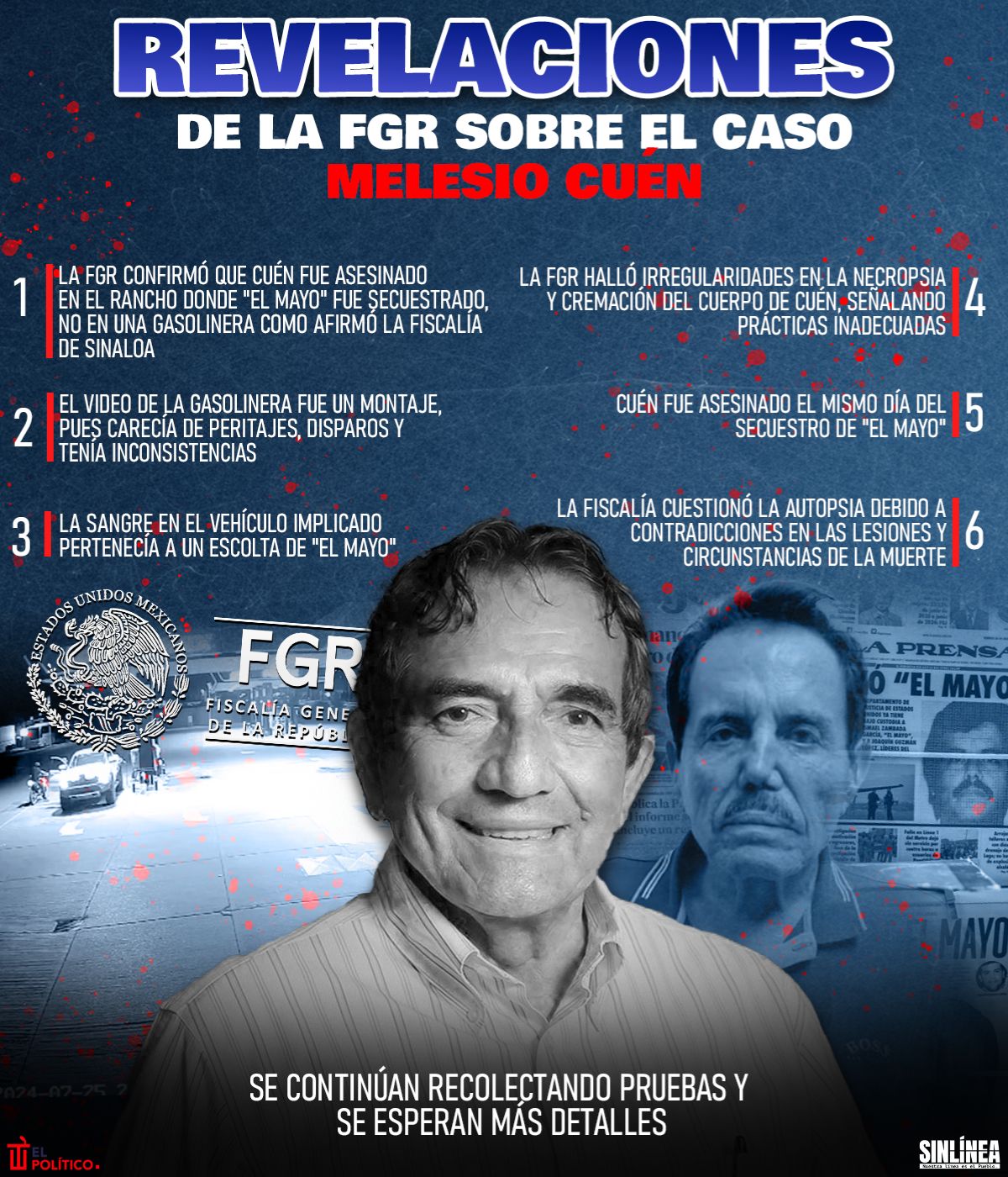 Infografía esto reveló la FGR sobre Melesio Cuen 