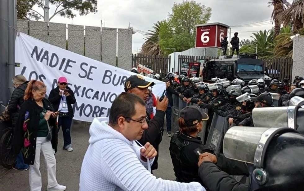 Jufed acusa violencia en manifestación