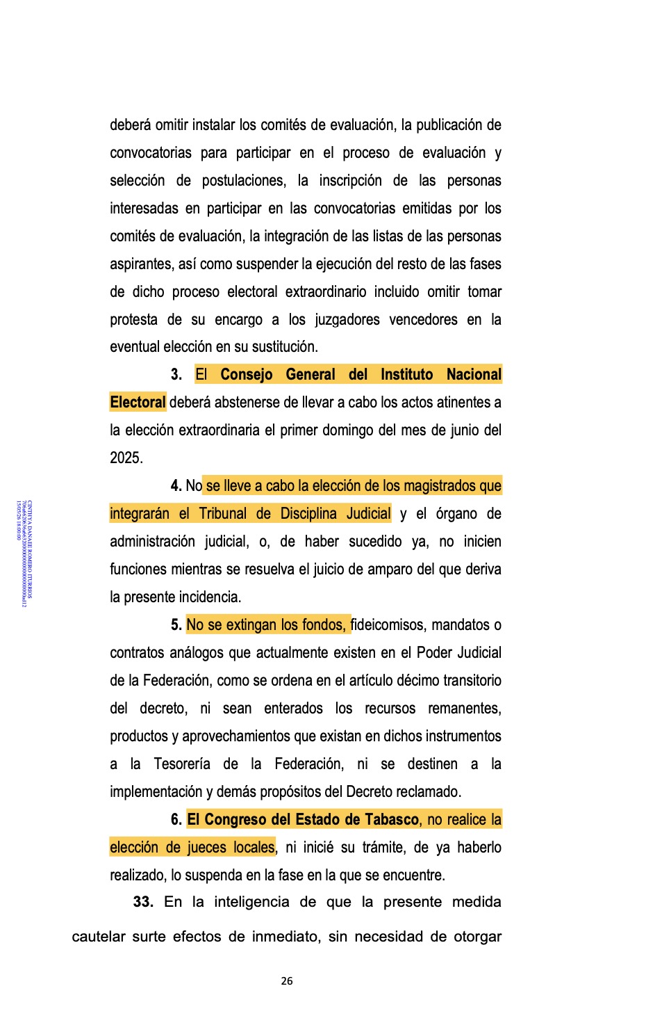  ¿Qué plantea esta suspensión contra la reforma judicial?