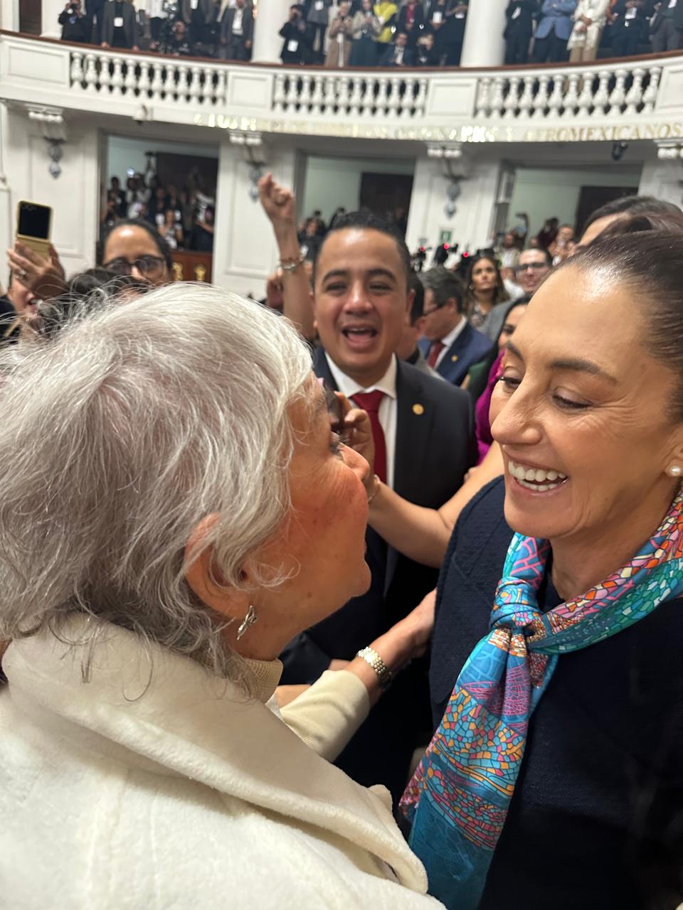 Olga Sánchez y Claudia Sheinbaum