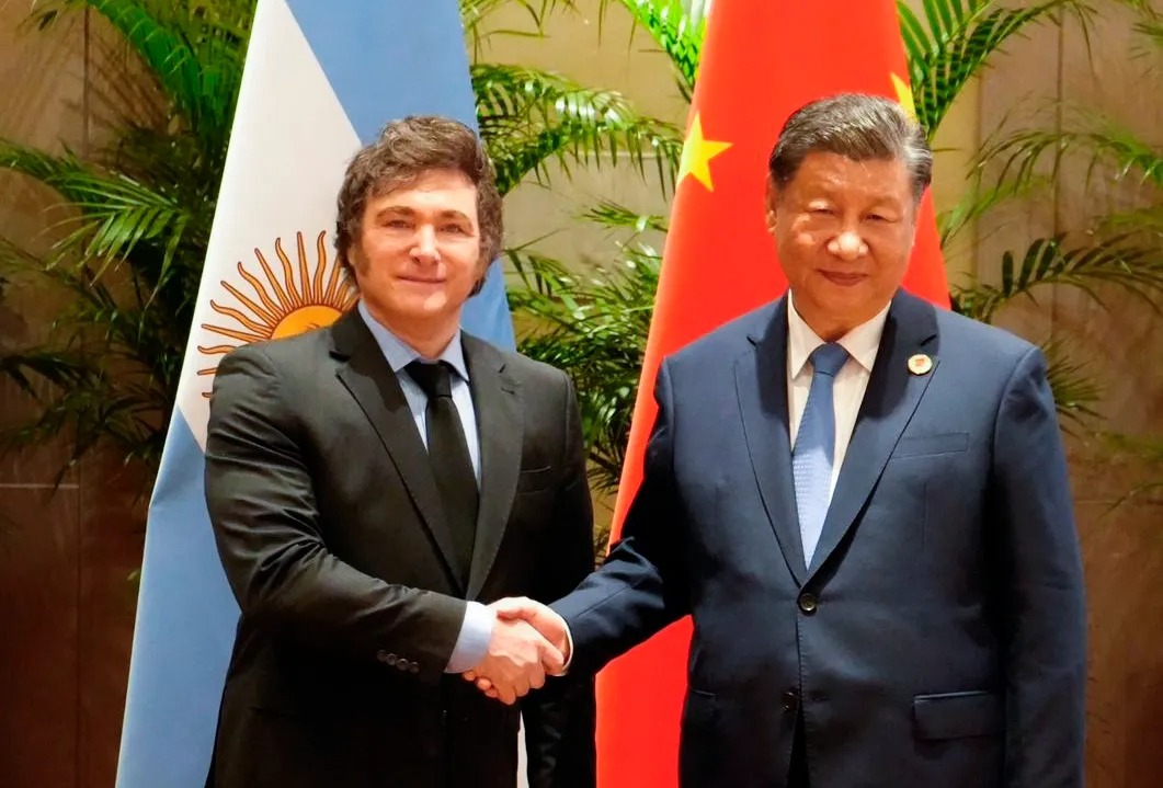 Javier Milei y Xi Jinping