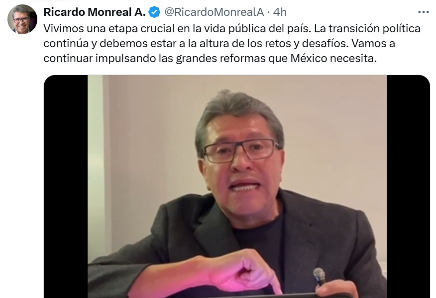 Ricardo Monreal ofrece disculpas