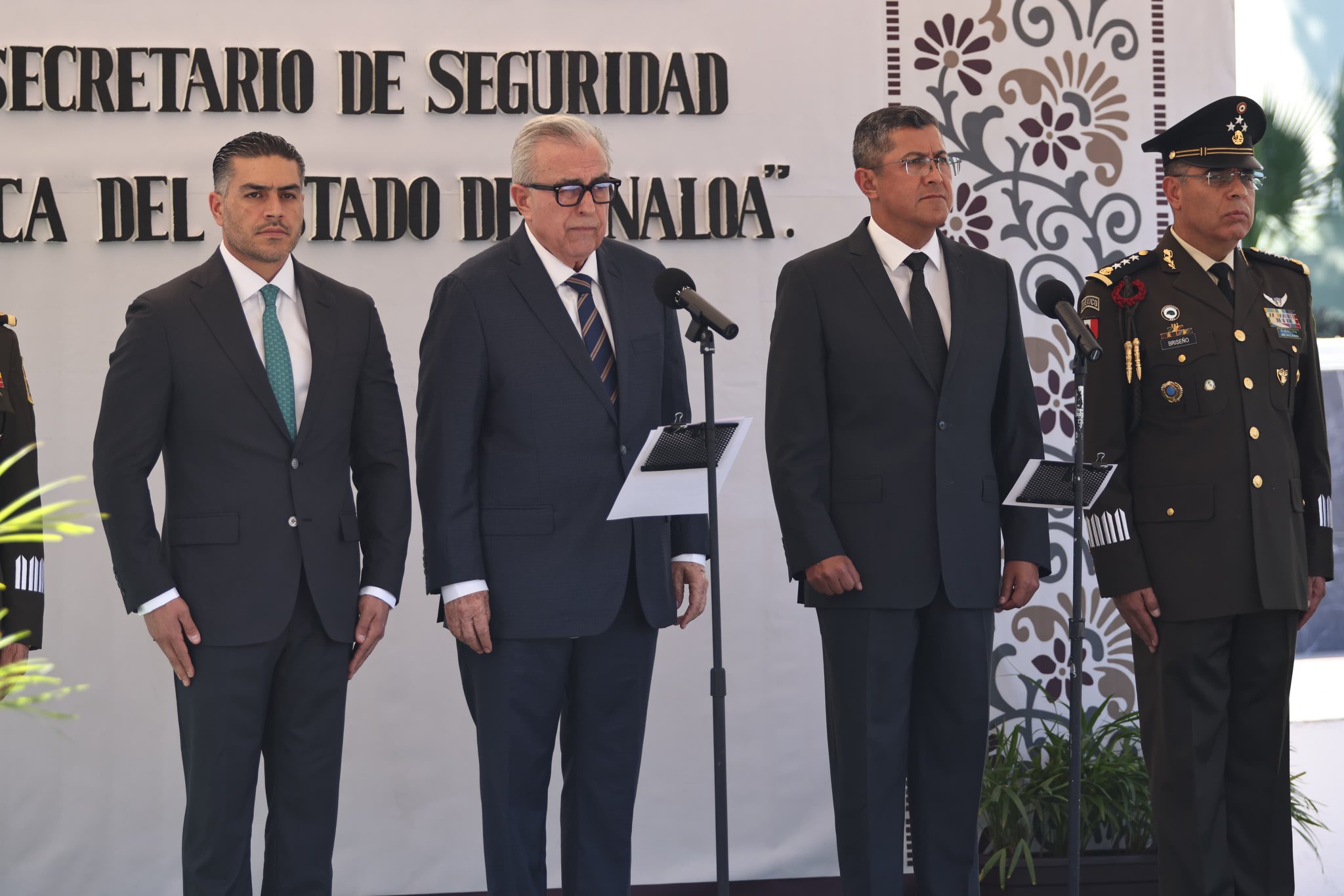 Harfuch y Rocha nombra a nuevo seccretario de seguridad en Sinaloa