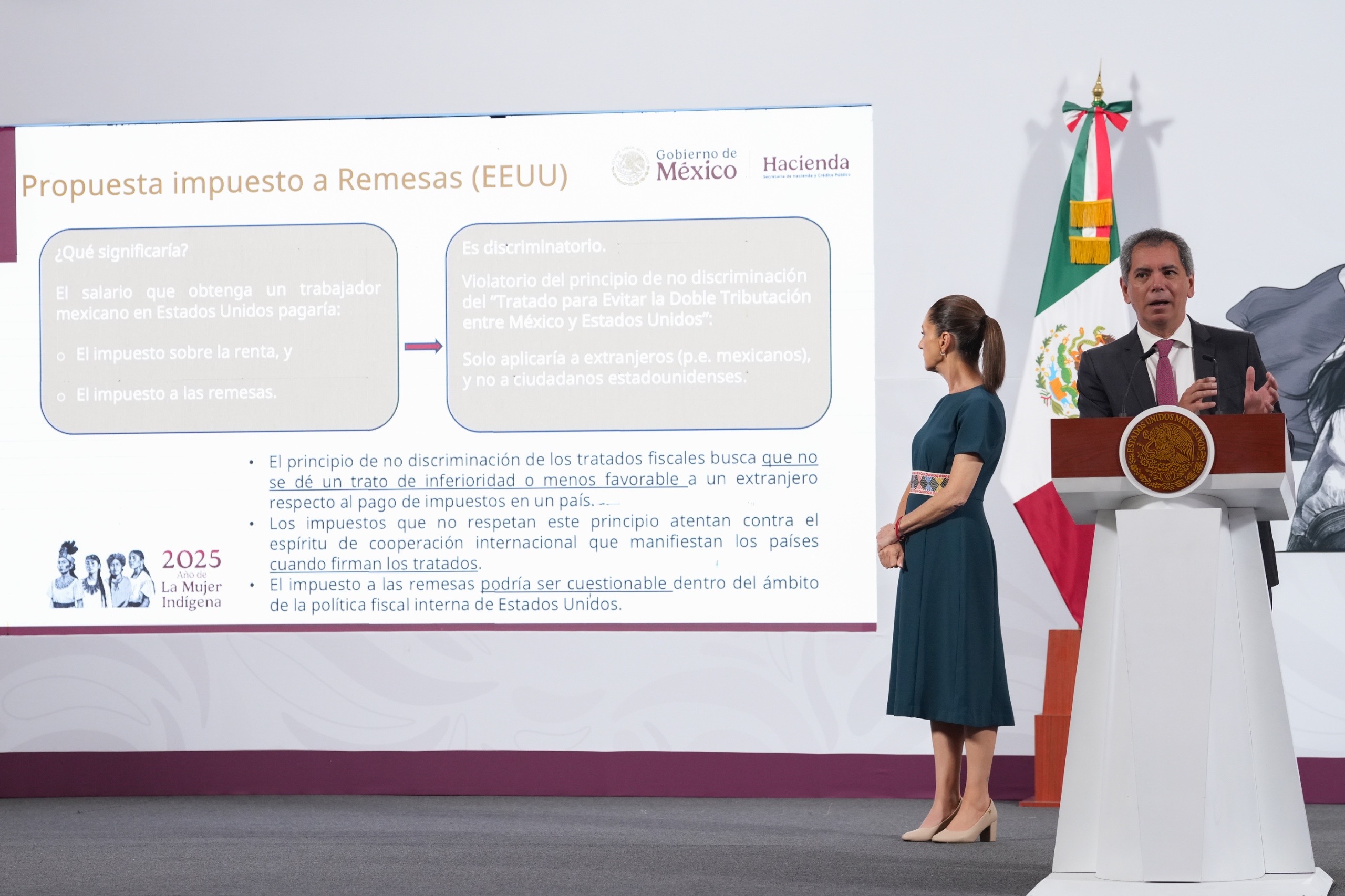 México rechaza propuesta de remesas