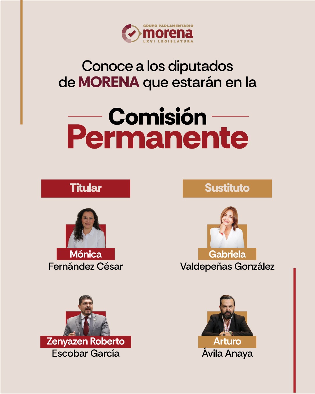 ¿Quiénes conforman la Comisión Permanente?