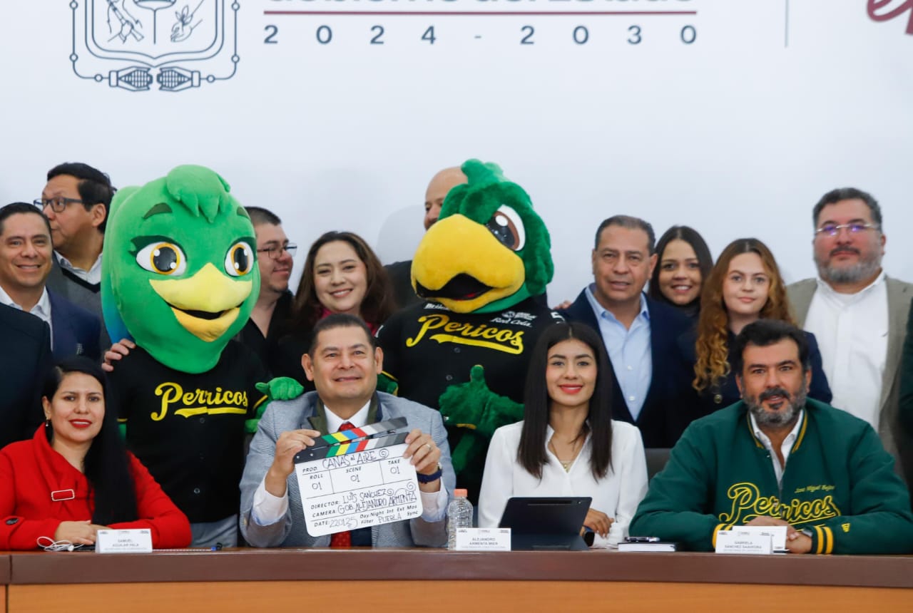 Armenta presenta Liga Metropolitana de Béisbol AA en Puebla