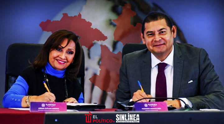 Armenta y Lorena Cuéllar firman convenio de seguridad