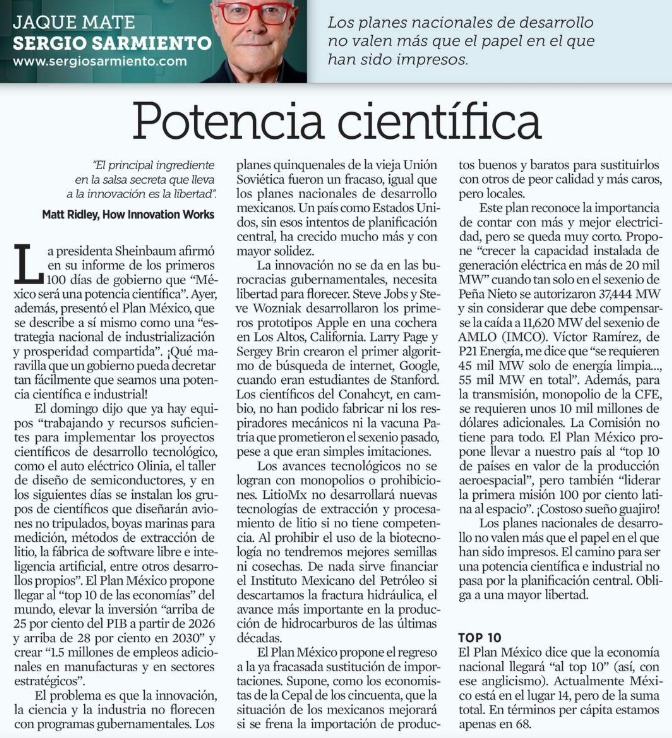 Columna de Sergio Sarmiento