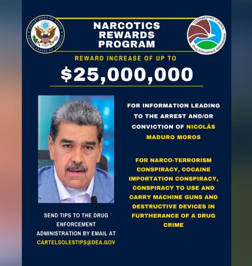 Ficha de recompensa Maduro