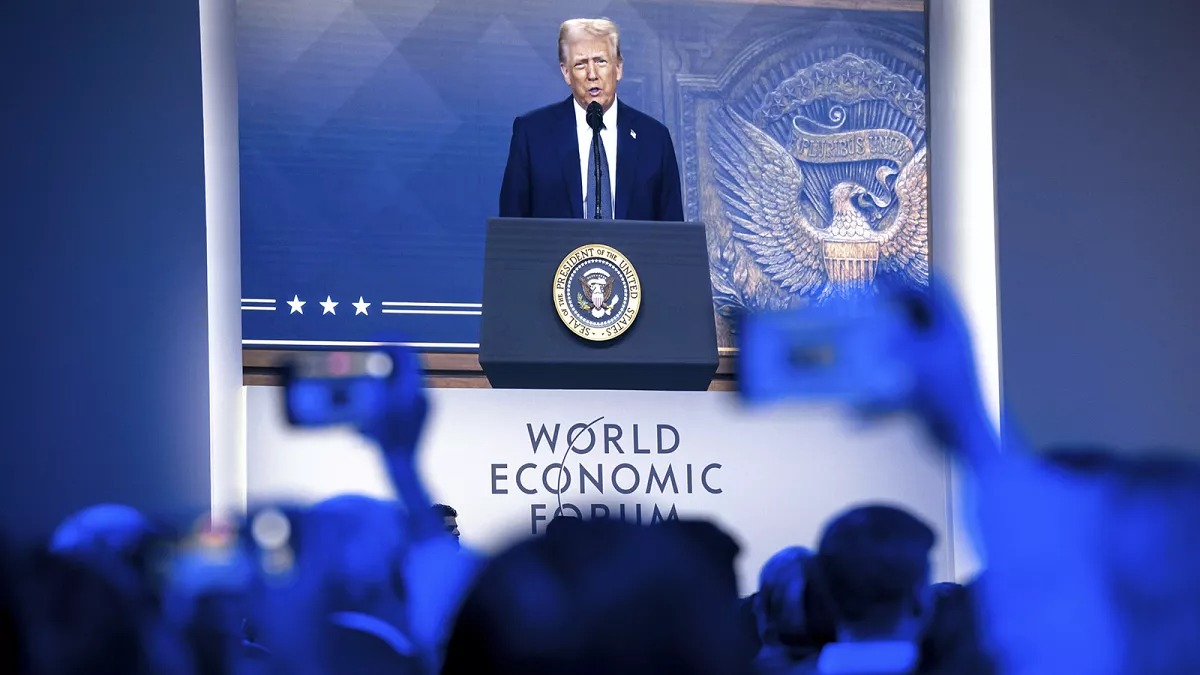 Intervención en Davos Trump