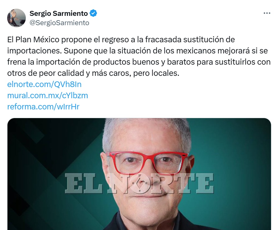 Publicación de Sergio Sarmiento