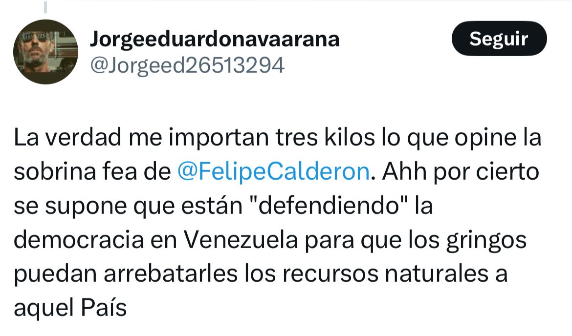 Redes contestan a la sobrina de Calderón