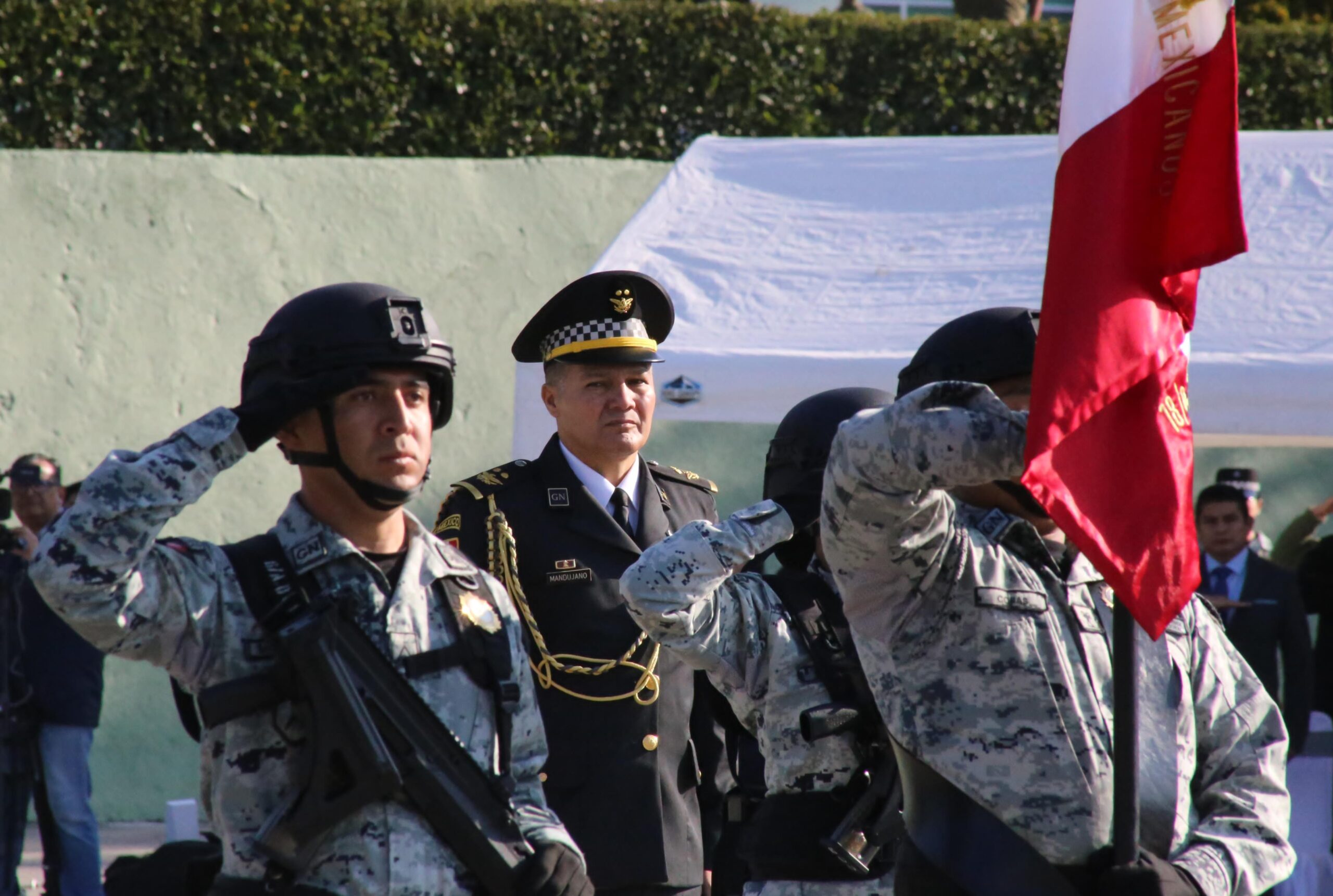 Toma de protesta de la GN en Puebla