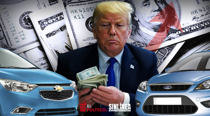 Aranceles de Trump subirían 5 mil 790 dólares al costo de autos