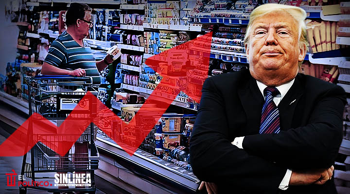 Inflación en EU sube 3 por ciento por aranceles de Trump