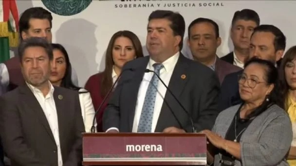 Pedro Haces y diputados Morena