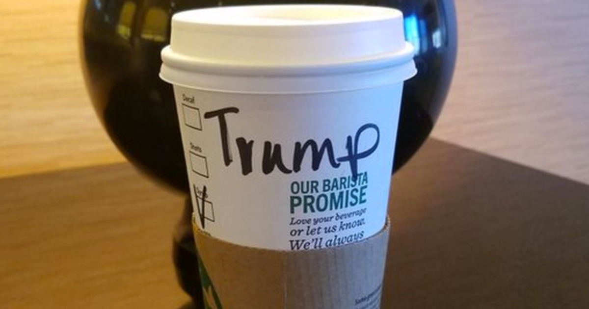 Starbucks apoya a Trump