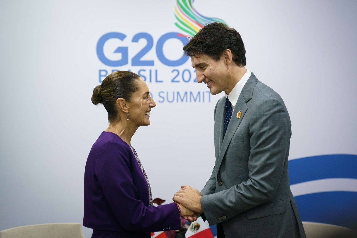 Trudeau anuncia bloque conjunto con Sheinbaum