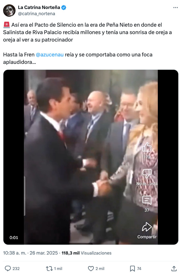 Azucena Uresti responde a supuesto video con Peña Nieto