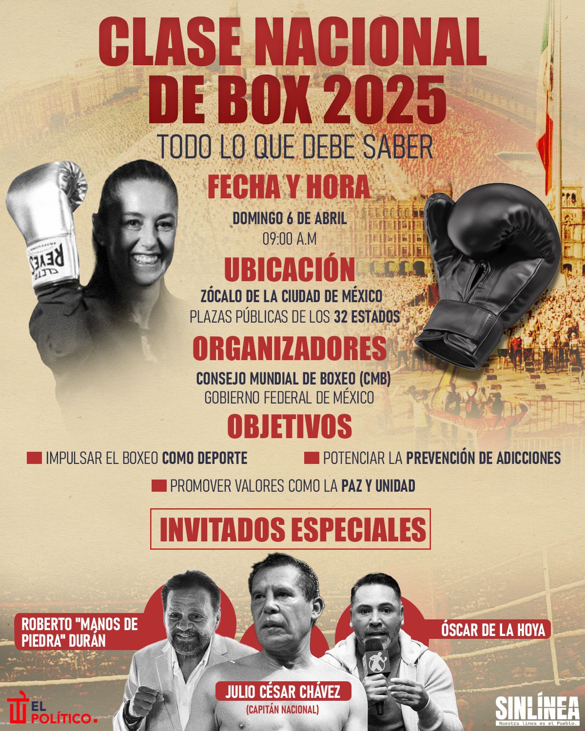 Infografía así será la Clase Nacional de Box 2025 