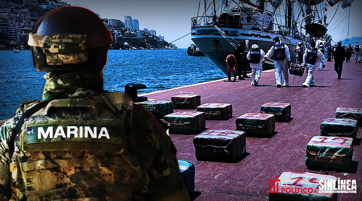 Marina asegura 1.8 toneladas de cocaína en Acapulco