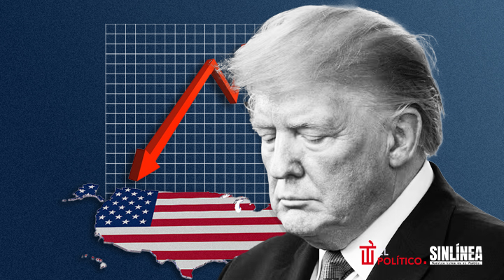 Así ha decaído la popularidad de Trump tras asumir presidencia
