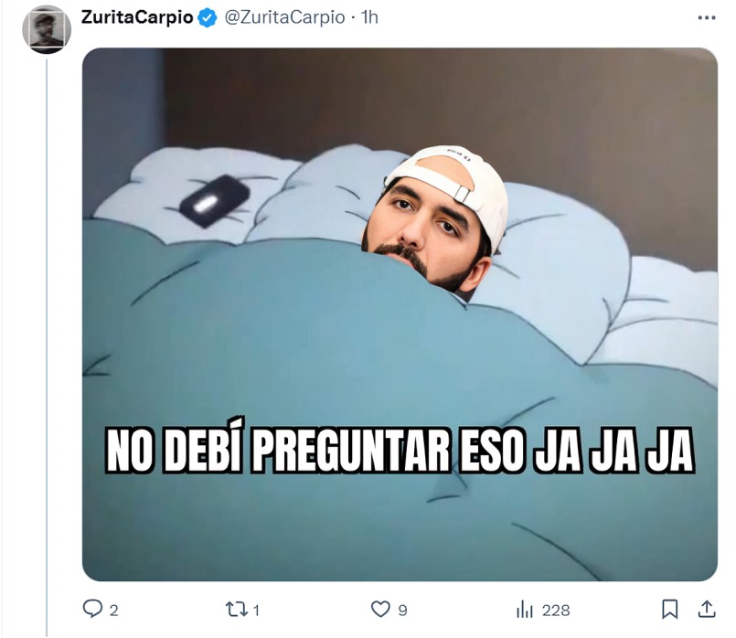 Redes hacen memes de Bukele