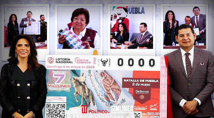 Armenta y Olivia Salomón develan billete del 5 de mayo