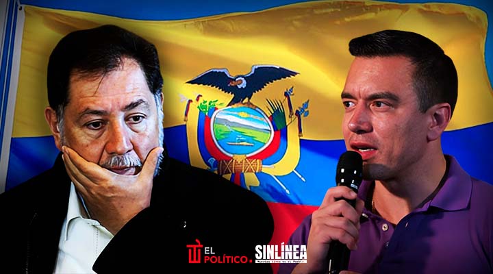 Fernández Noroña acusa fraude electoral en Ecuador