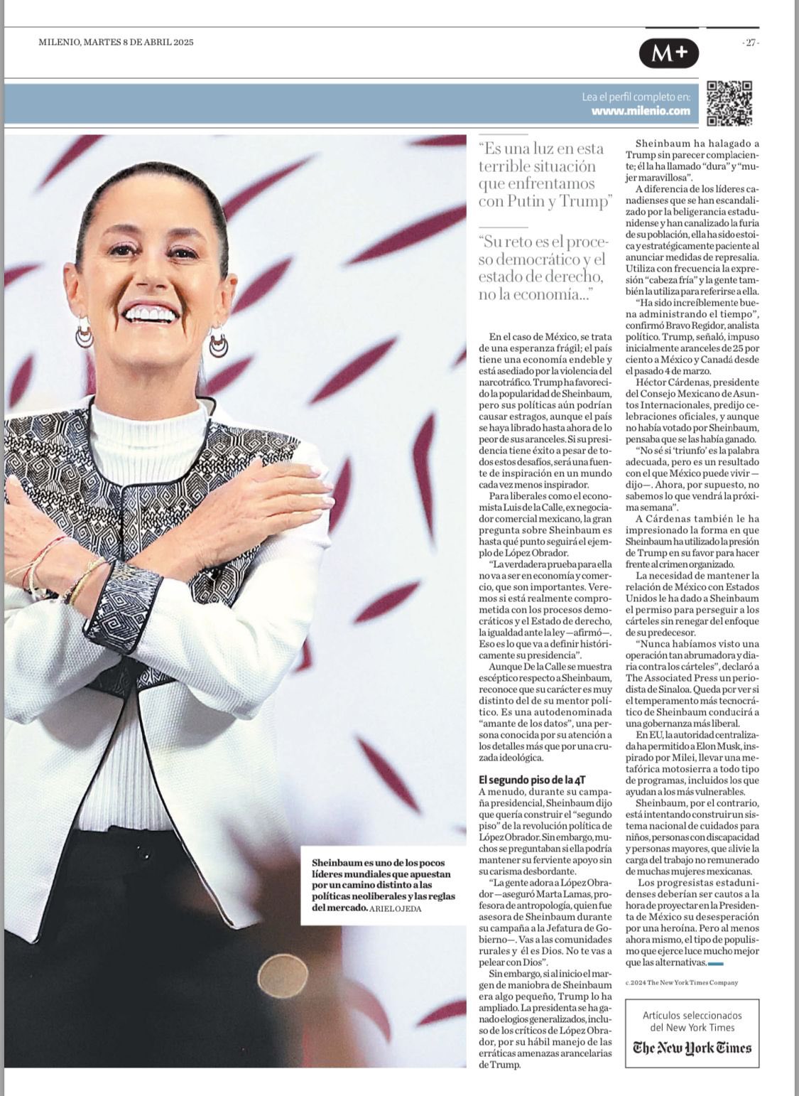 Sheinbaum, la antítesis del líder arrogante