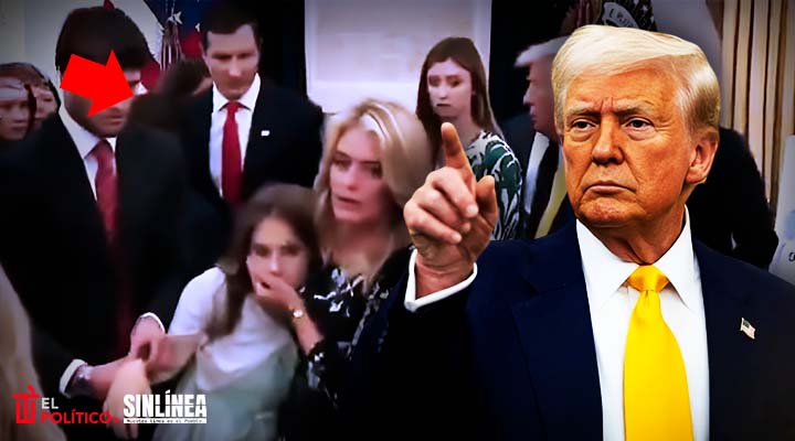 Niña se desploma durante rueda de prensa de Donald Trump