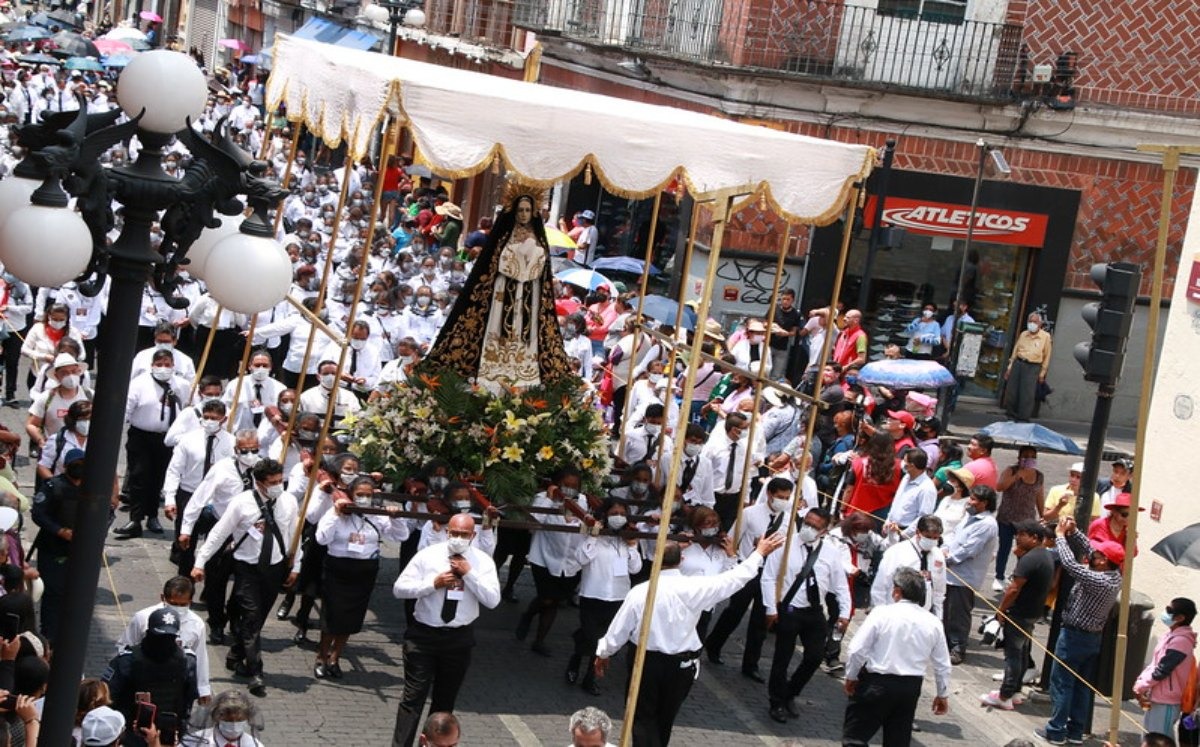 Procesión del Viernes Santo en Puebla recibió a 160 mil personas