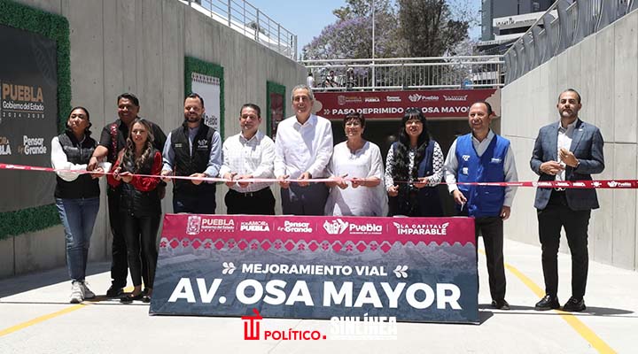Puebla capital inaugura mejoramiento vial de Avenida Osa Mayor