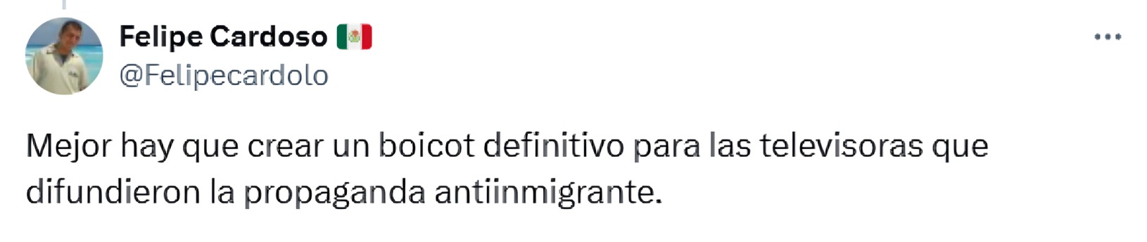 Redes critican a Televisa por transmitir compaña antimigrante