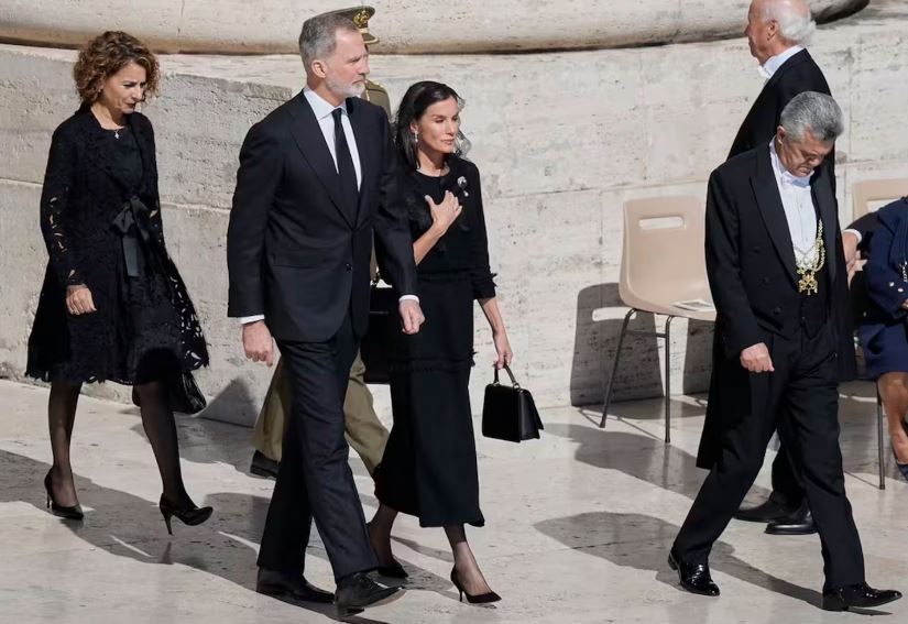 Reyes de España en el funeral del papa Francisco