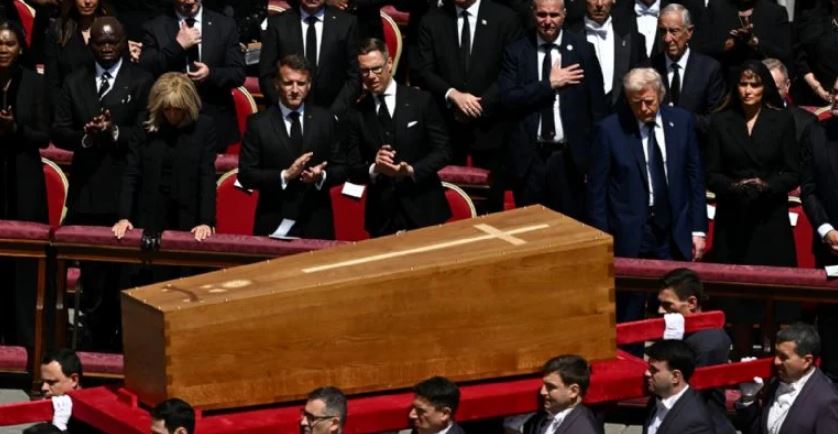 Trump en el funeral del papa Francisco