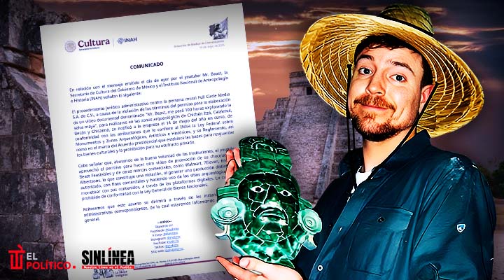 Acusan a MrBeast de "abusar de la buena voluntad" del INAH