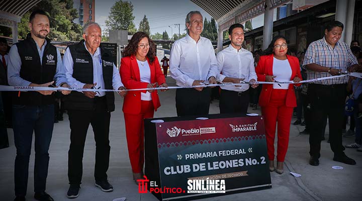 Ayuntamiento de Puebla inaugura techado de la primaria Club de Leones