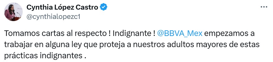 BBVA indignante