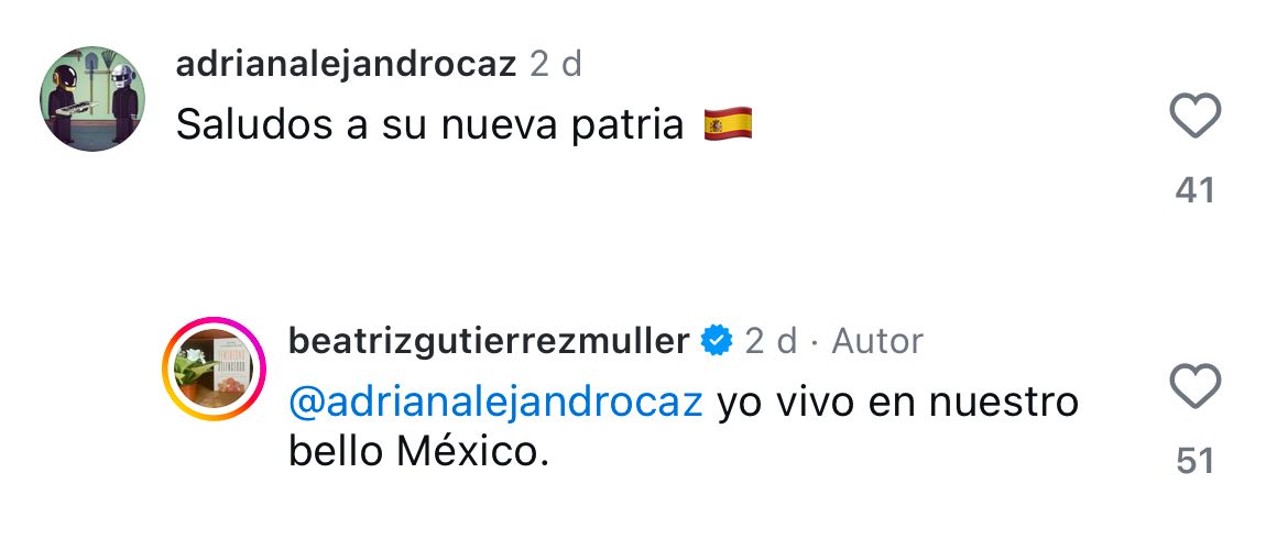 Beatriz Gutiérrez responde a rumores sobre nacionalidad española