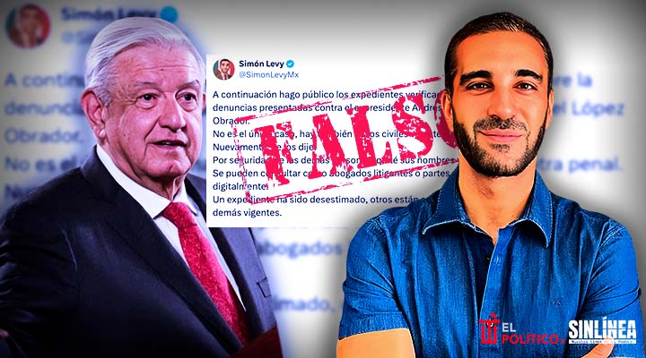 Desmienten a Simón Levy por denuncias contra AMLO